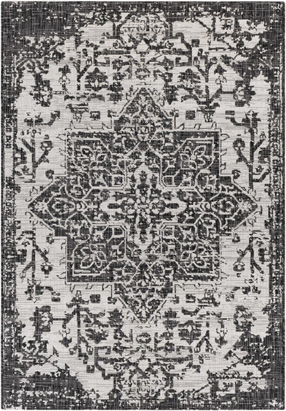 Charcoal Kilmacolm Indoor & Outdoor Area Rug - Clearance