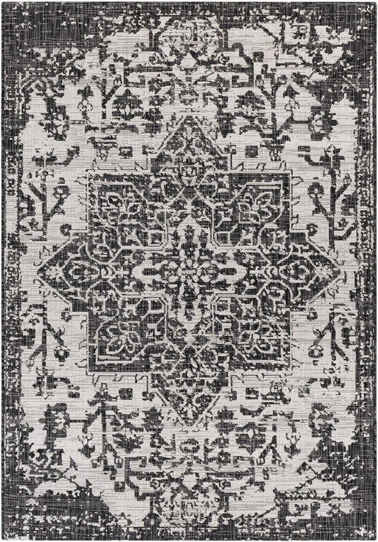 Charcoal Kilmacolm Indoor & Outdoor Area Rug - Clearance
