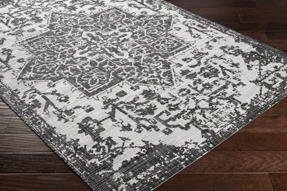 Charcoal Kilmacolm Indoor & Outdoor Area Rug - Clearance