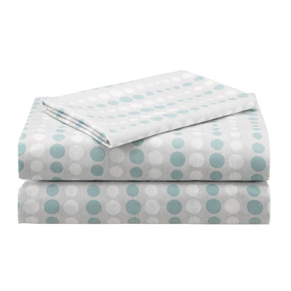 Knowles 9PC Coastal Comforter Set With Cotton Print Sheets - Aqua - Quahog Bay Bedding