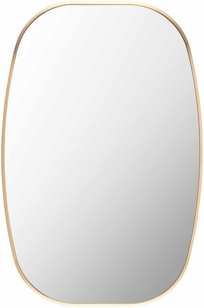Kopparberg Gold Frame Round Mirror - Quahog Bay Bedding