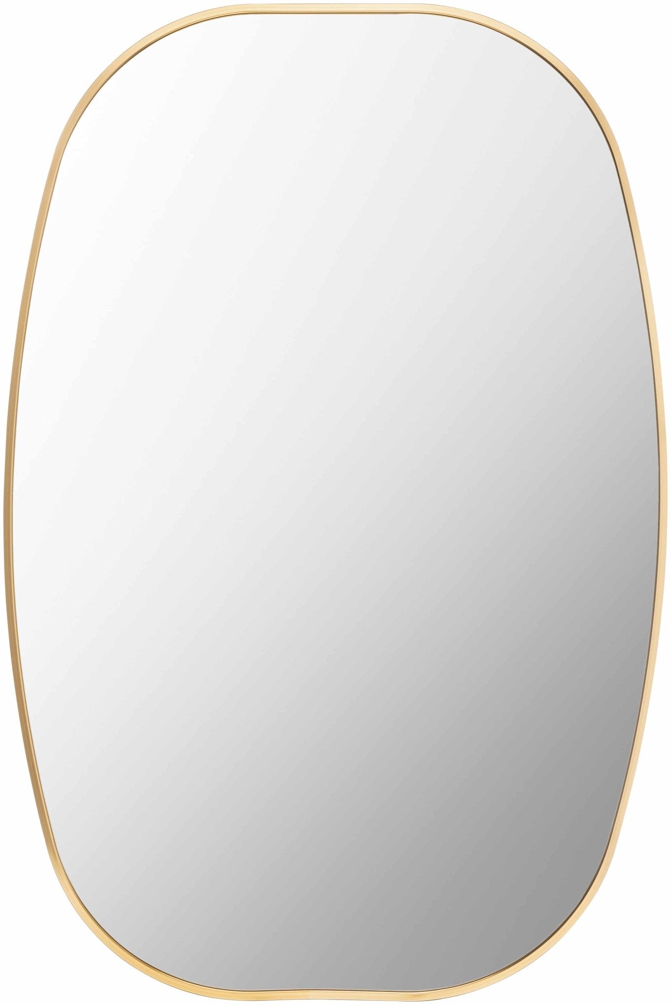 Kopparberg Gold Frame Round Mirror - Quahog Bay Bedding