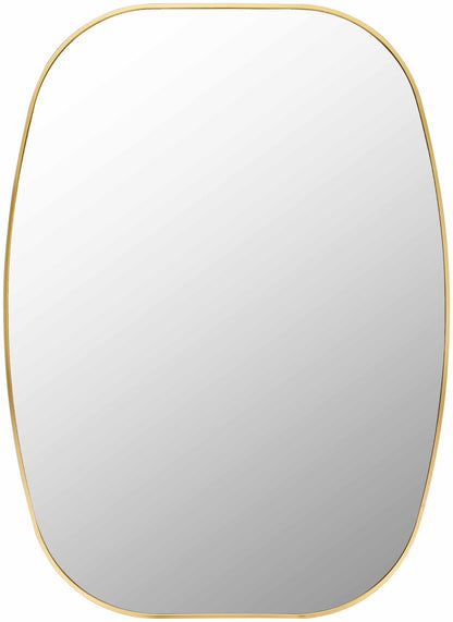 Kopparberg Gold Frame Round Mirror - Quahog Bay Bedding