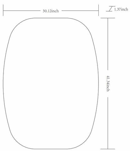 Kopparberg Gold Frame Round Mirror - Quahog Bay Bedding