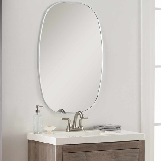 Kopparberg Metallic Silver Gold Frame Round Mirror - Quahog Bay Bedding