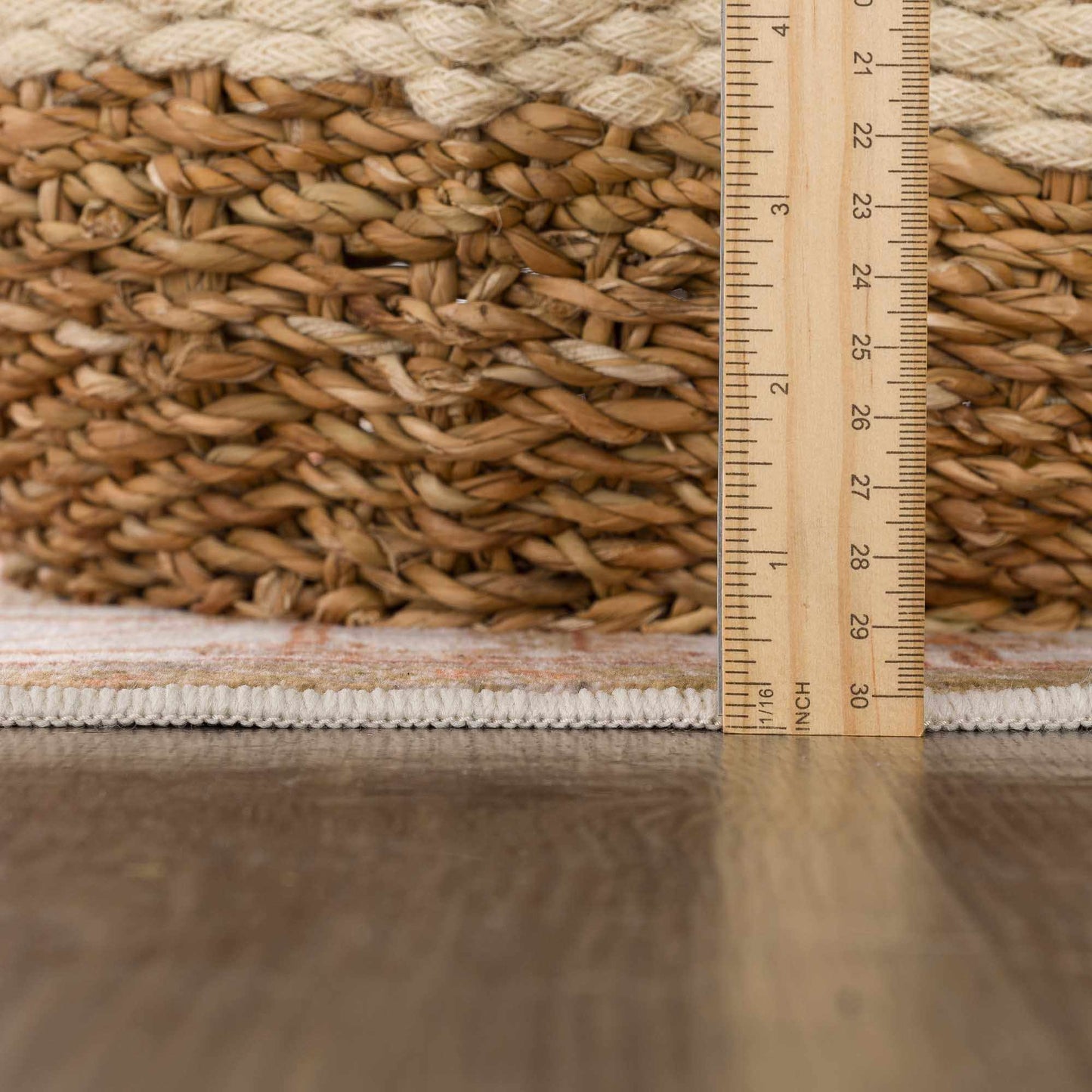 Kullar Orange Washable Area Rug - Quahog Bay Bedding