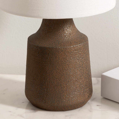 Kumlu Ribbed Ceramic White Table Lamp - Quahog Bay Bedding