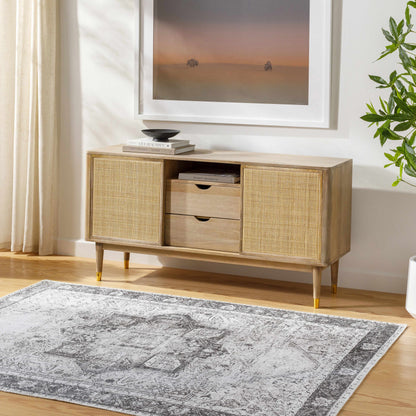 Rosman Black Washable Rug - Limited Edition