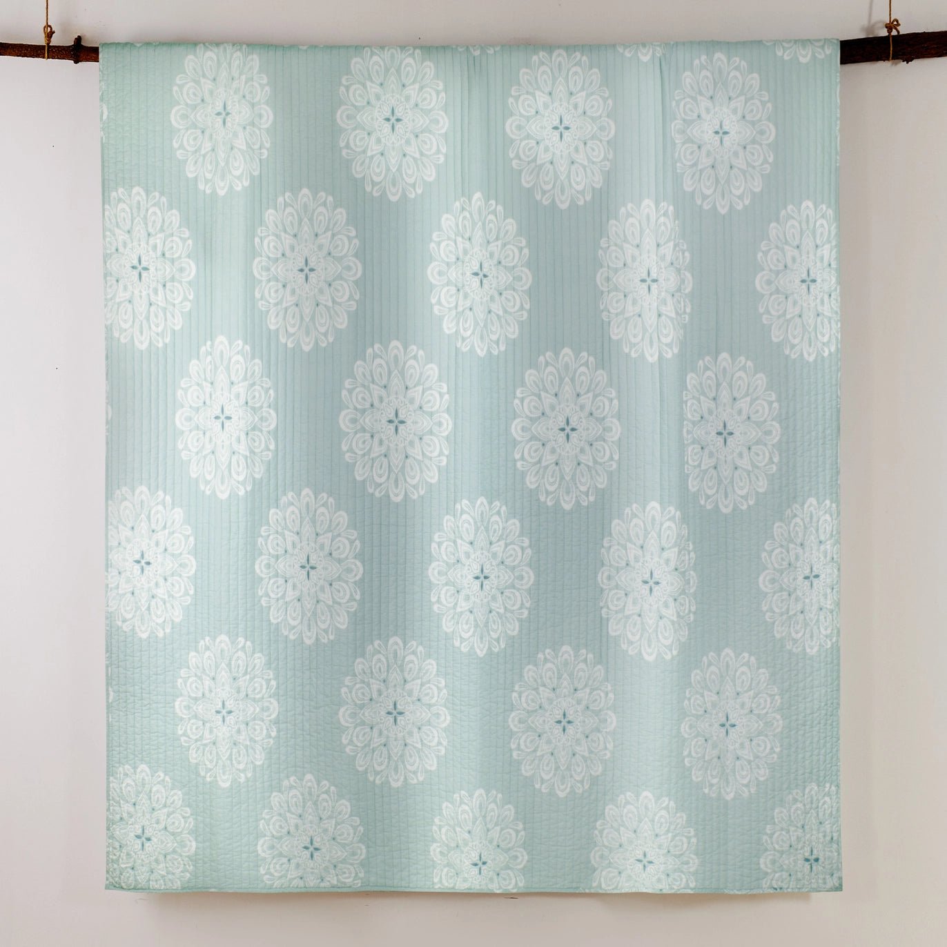 Lara Spa Quilt Set - Teal Hues - Beautiful Coastal Bedding Set - Quahog Bay Bedding