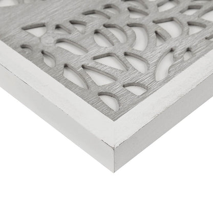 Laurel Branches Laser Cut Tree Framed Panel Wall Decor - Grey - Quahog Bay Bedding