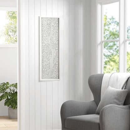 Laurel Branches Laser Cut Tree Framed Panel Wall Decor - Grey - Quahog Bay Bedding