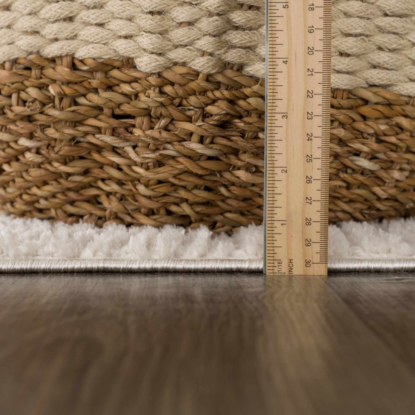 Leryn Ivory Checkered Area Rug - Quahog Bay Bedding