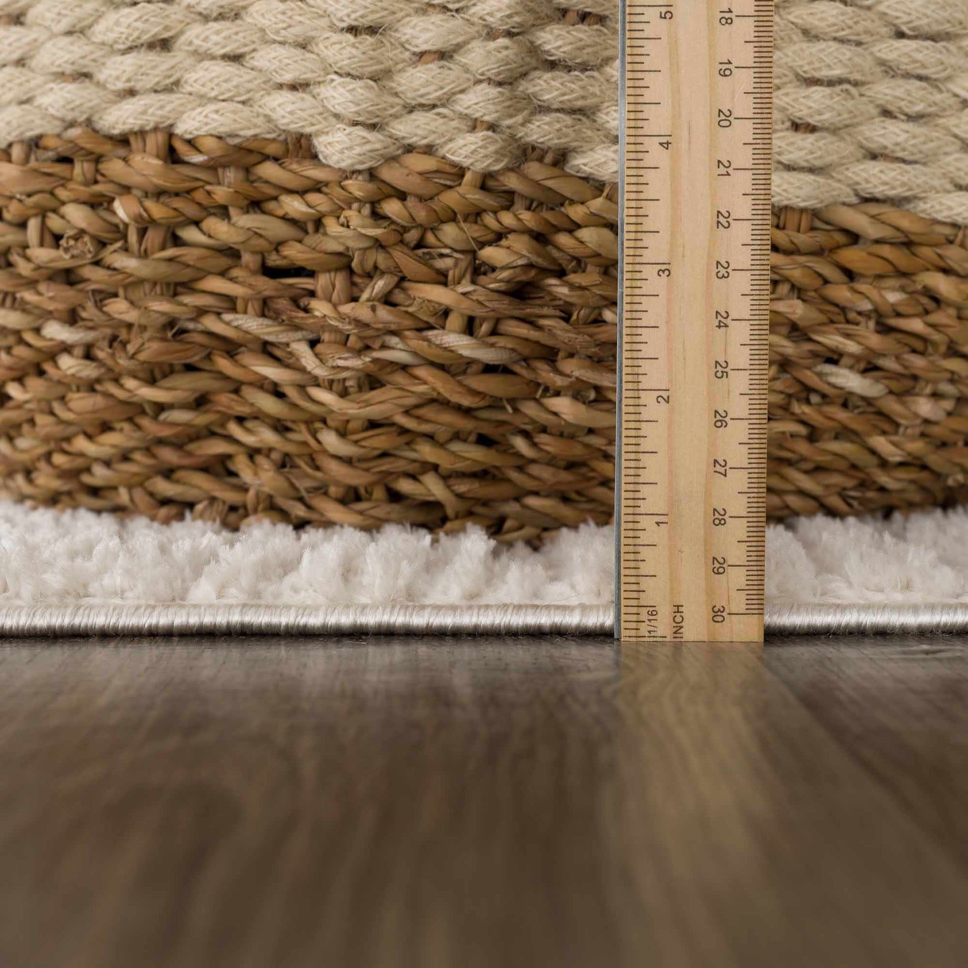 Leryn Ivory Checkered Area Rug - Quahog Bay Bedding
