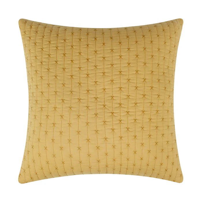 LevTex Cross Stitch Square Pillow - All Colors - Quahog Bay Bedding