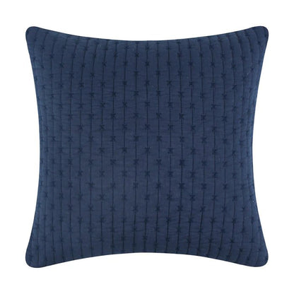 LevTex Cross Stitch Square Pillow - All Colors - Quahog Bay Bedding