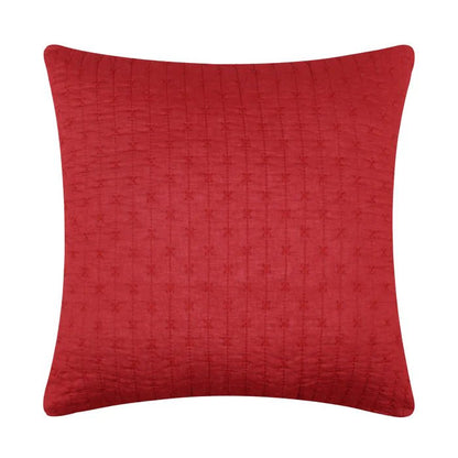 LevTex Cross Stitch Square Pillow - All Colors - Quahog Bay Bedding