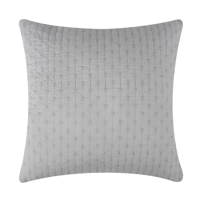 LevTex Cross Stitch Square Pillow - All Colors - Quahog Bay Bedding