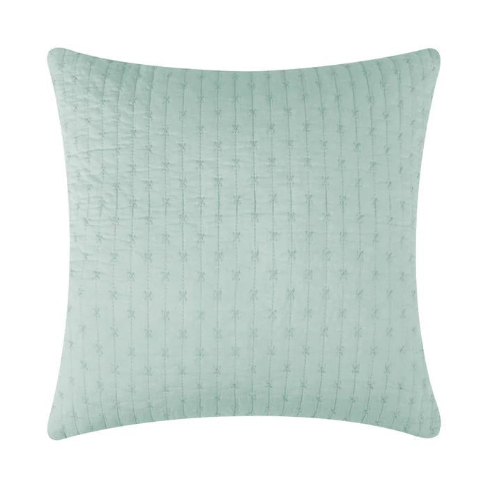 LevTex Cross Stitch Square Pillow - All Colors - Quahog Bay Bedding