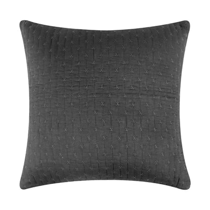 LevTex Cross Stitch Square Pillow - All Colors - Quahog Bay Bedding