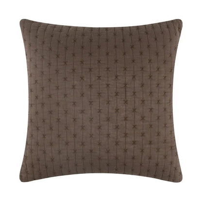 LevTex Cross Stitch Square Pillow - All Colors - Quahog Bay Bedding