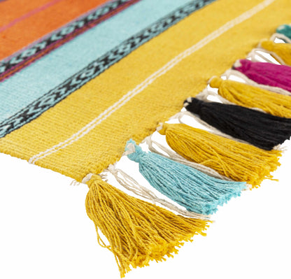 Ligaya Colorful Striped Bohemian Wall Hanging