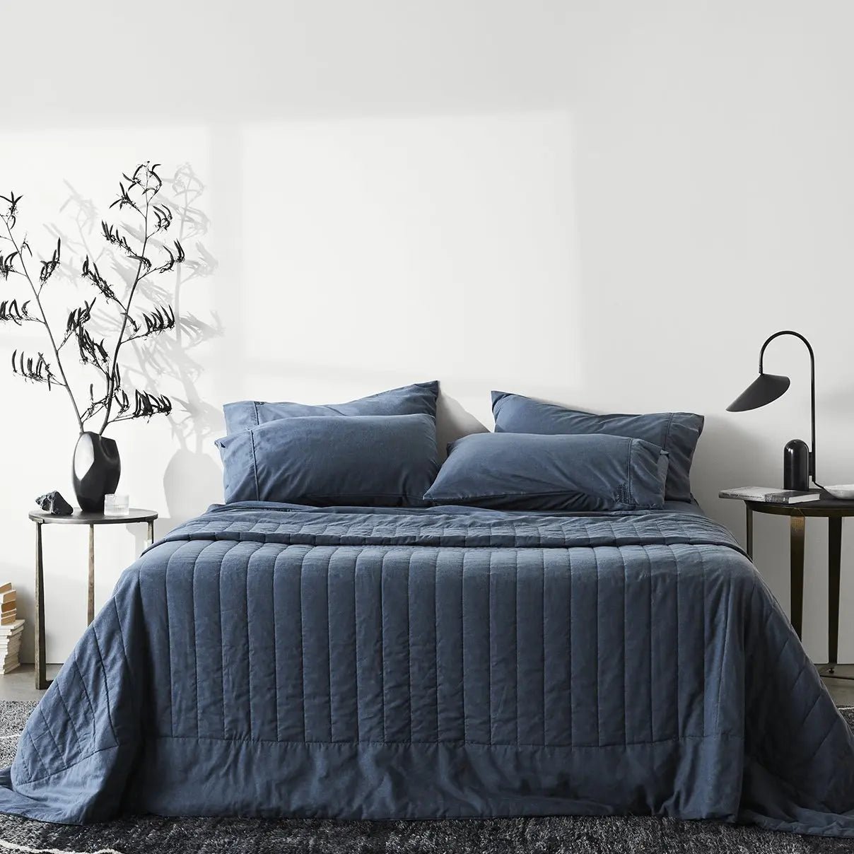 Linen+ Bamboo Quilted Coverlet - Quahog Bay Bedding
