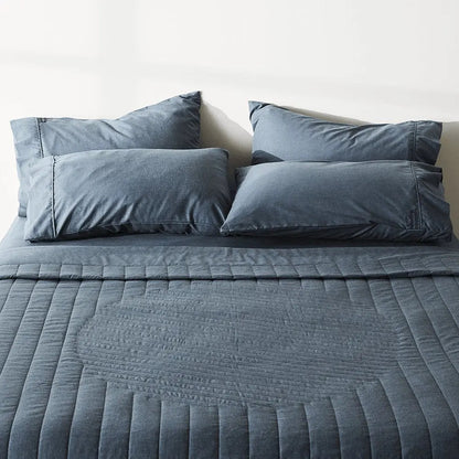 Linen+ Bamboo Quilted Coverlet - Quahog Bay Bedding