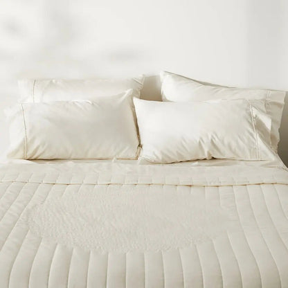 Linen+ Bamboo Quilted Coverlet - Quahog Bay Bedding