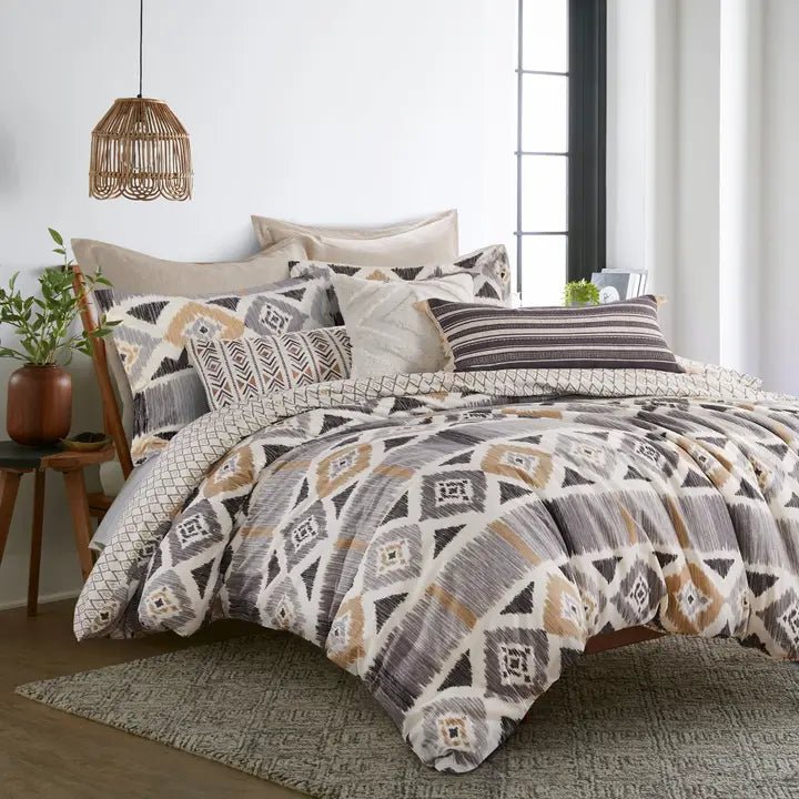 Linen/Cotton Natural Euro Sham with Flange - Quahog Bay Bedding