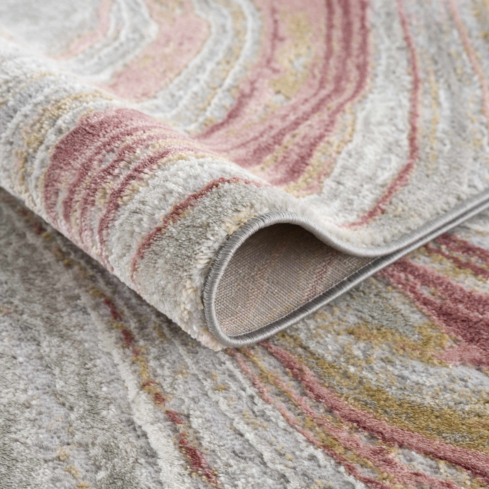Live Marble Pink Area Rug - Quahog Bay Bedding