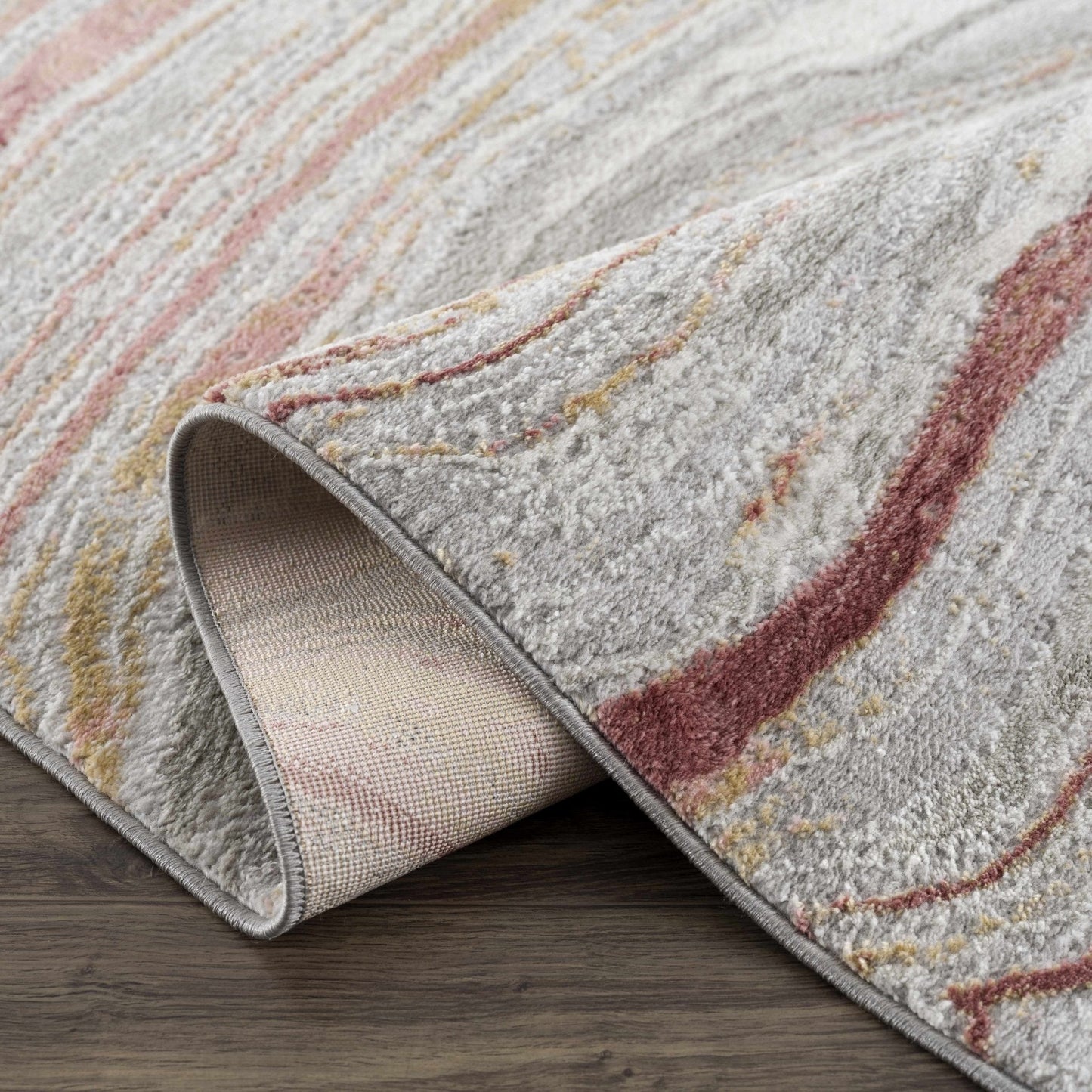 Live Marble Pink Area Rug - Quahog Bay Bedding