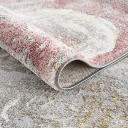 Lively Marble Pink Area Rug - Quahog Bay Bedding