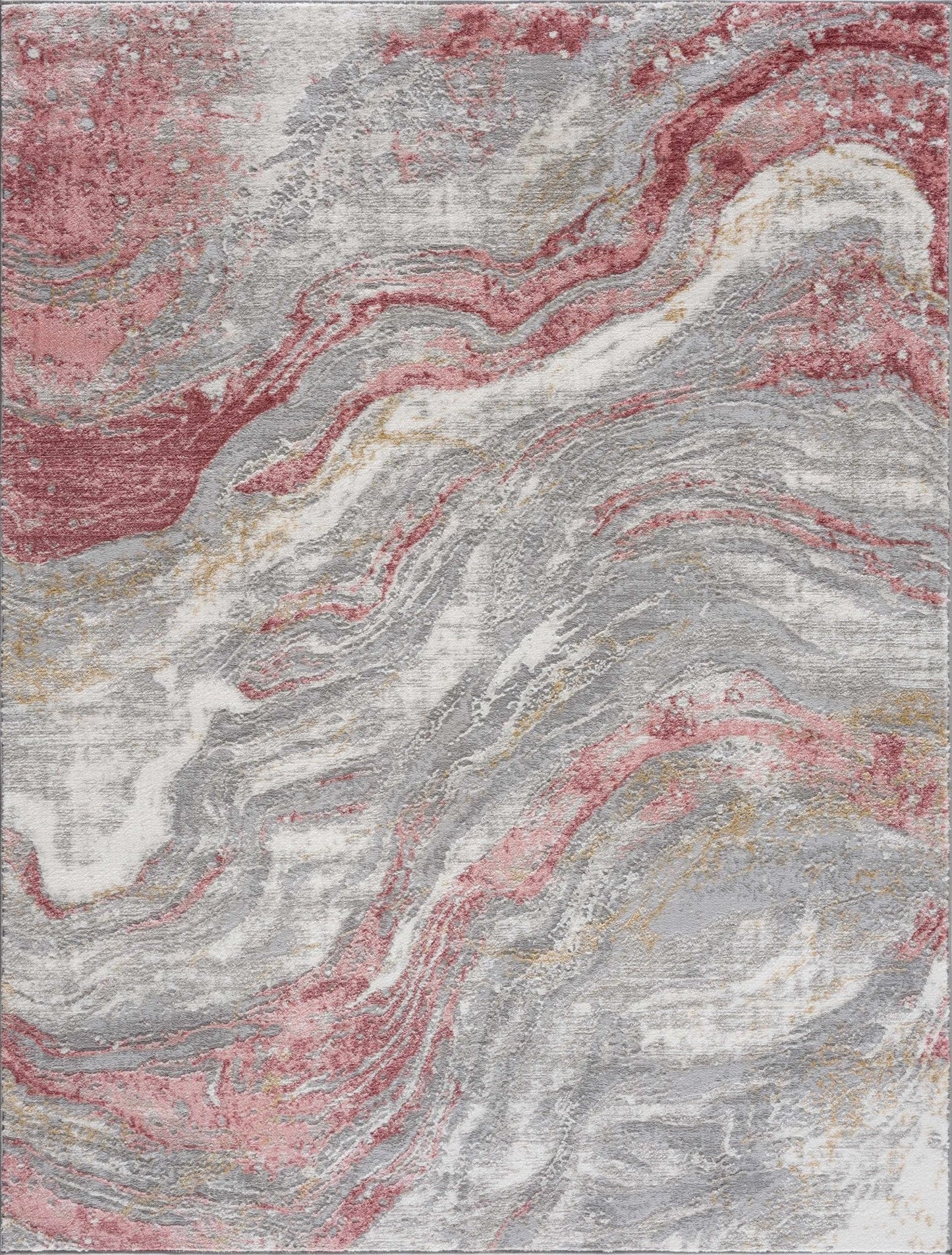 Lively Marble Pink Area Rug - Quahog Bay Bedding