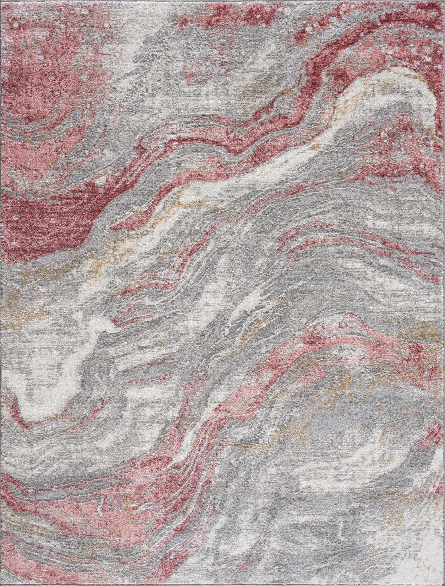 Lively Marble Pink Area Rug - Quahog Bay Bedding