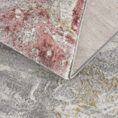 Lively Marble Pink Area Rug - Quahog Bay Bedding