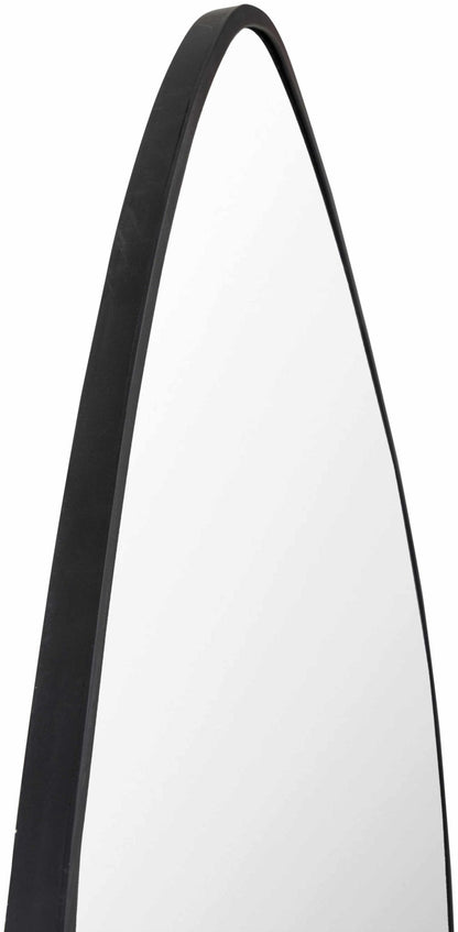 Lochovice Black Distressed Wood Mirror - Quahog Bay Bedding