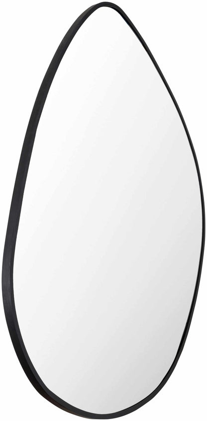 Lochovice Black Distressed Wood Mirror - Quahog Bay Bedding