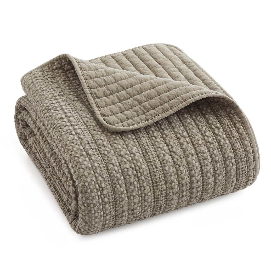 Loden Quilted Throw - Quahog Bay Bedding