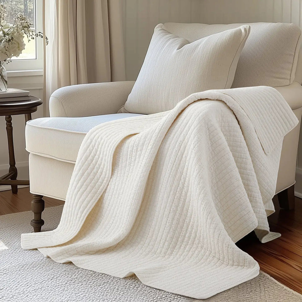 Loden Quilted Throw - Quahog Bay Bedding