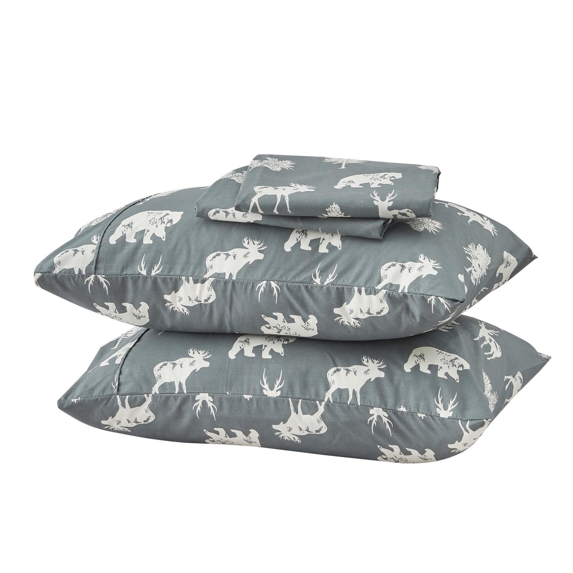 Lodge Microfiber Sheet - Mountain Ridge - Outdoor & Christmas Themed Bedding - Quahog Bay Bedding