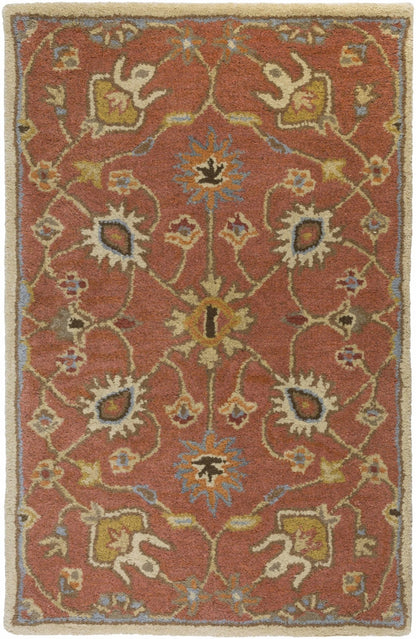 Logville Hand Tufted Rust 1119 Wool Rug - Quahog Bay Bedding