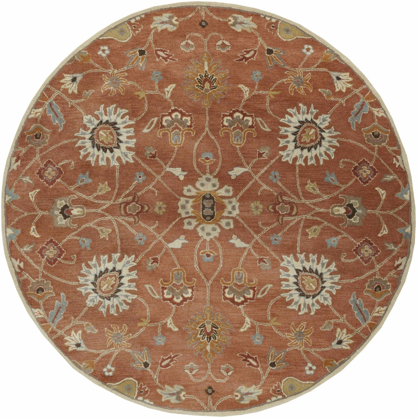 Logville Hand Tufted Rust 1119 Wool Rug - Quahog Bay Bedding