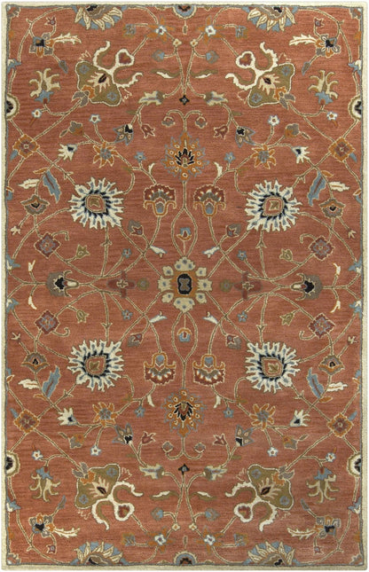 Logville Hand Tufted Rust 1119 Wool Rug - Quahog Bay Bedding