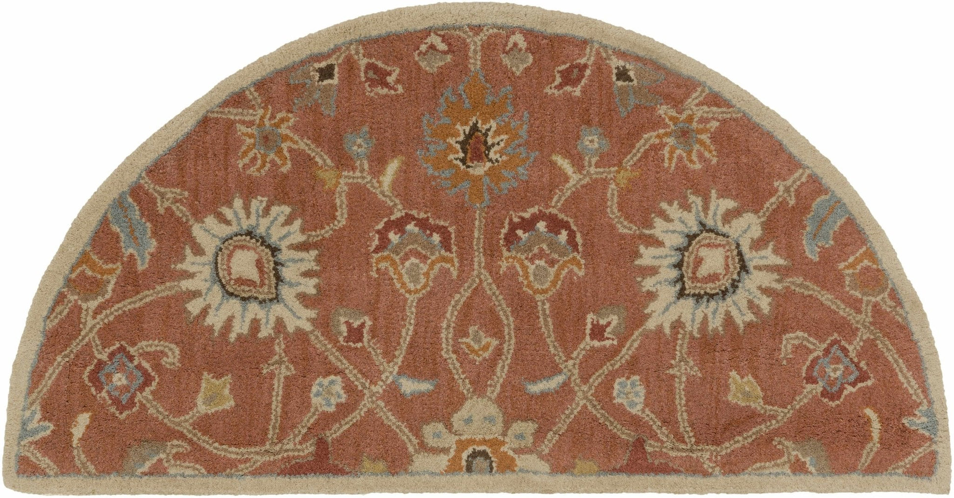 Logville Hand Tufted Rust 1119 Wool Rug - Quahog Bay Bedding