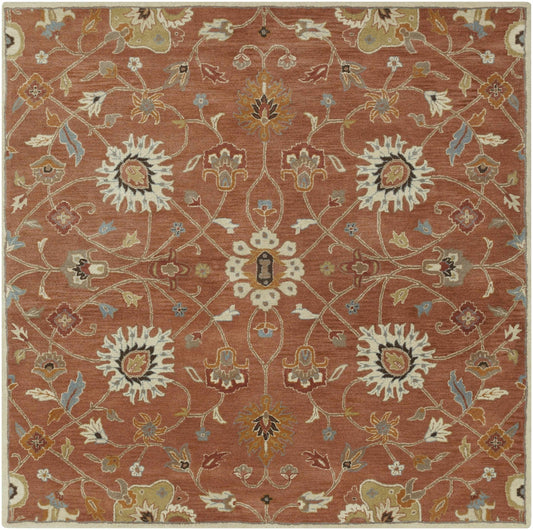 Logville Hand Tufted Rust 1119 Wool Rug - Quahog Bay Bedding