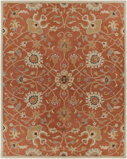 Logville Hand Tufted Rust 1119 Wool Rug - Quahog Bay Bedding