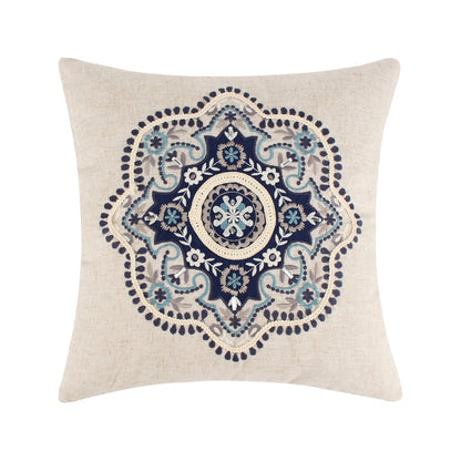 Lorrance Embroidered Medallion Pillow - Quahog Bay Bedding