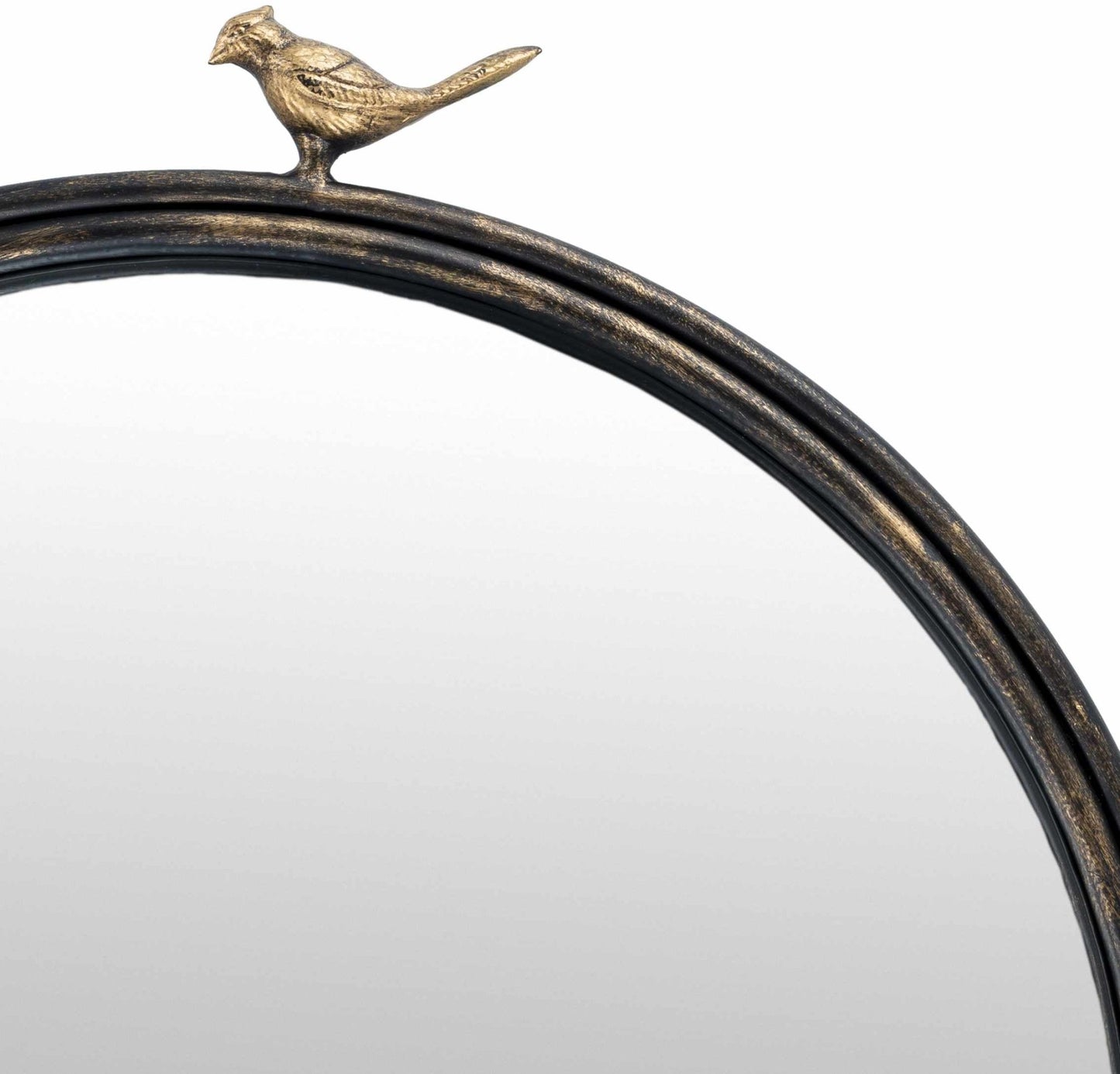 Loughlinstown Gold Frame Round Mirror - Quahog Bay Bedding