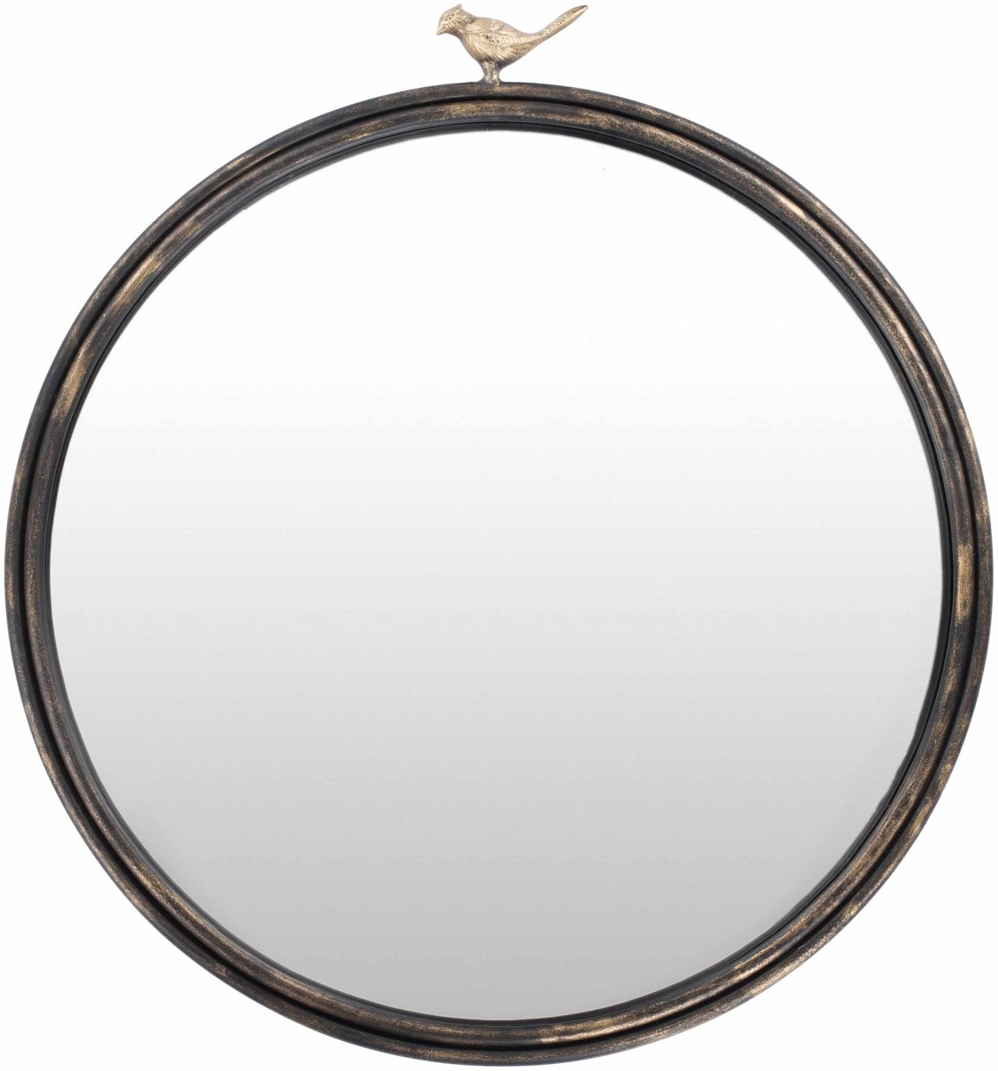 Loughlinstown Gold Frame Round Mirror - Quahog Bay Bedding