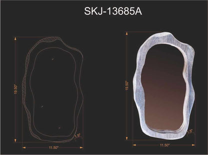 Louiseville Gold Frame Round Mirror - Quahog Bay Bedding